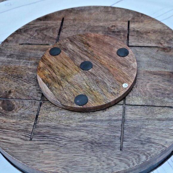 Mikasa Round Lazy Susan Serving Tray, 18-Inch, Mango Wood - Picture 13 of 16
